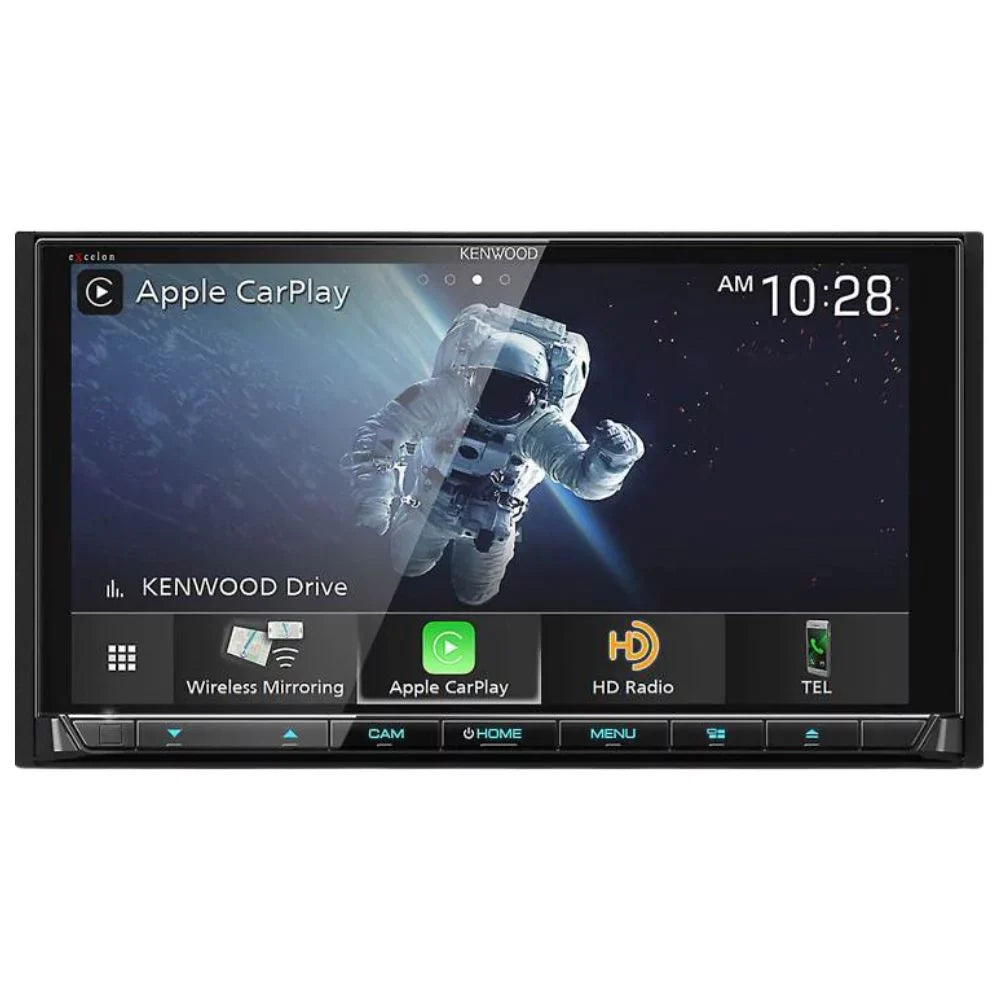 New Kenwood eXcelon DDX9907XR 6.8" DVD Receiver and CMOSize-230 Universal Backup Camera