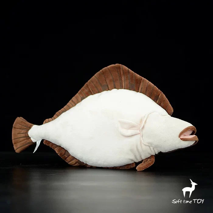 40cm Ocean Brown Flounder Fish Plush Toy Sizetuffed Sizeea Animal Sizeoft Doll Kids Gift