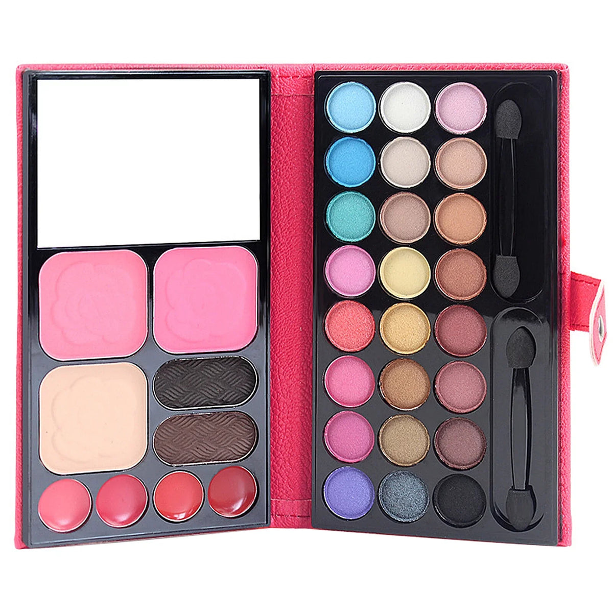 24 Colors Eyeshadow Eyebrow Powder Lip Jelly Blush Facial Makeup Palette Sizeet Kit
