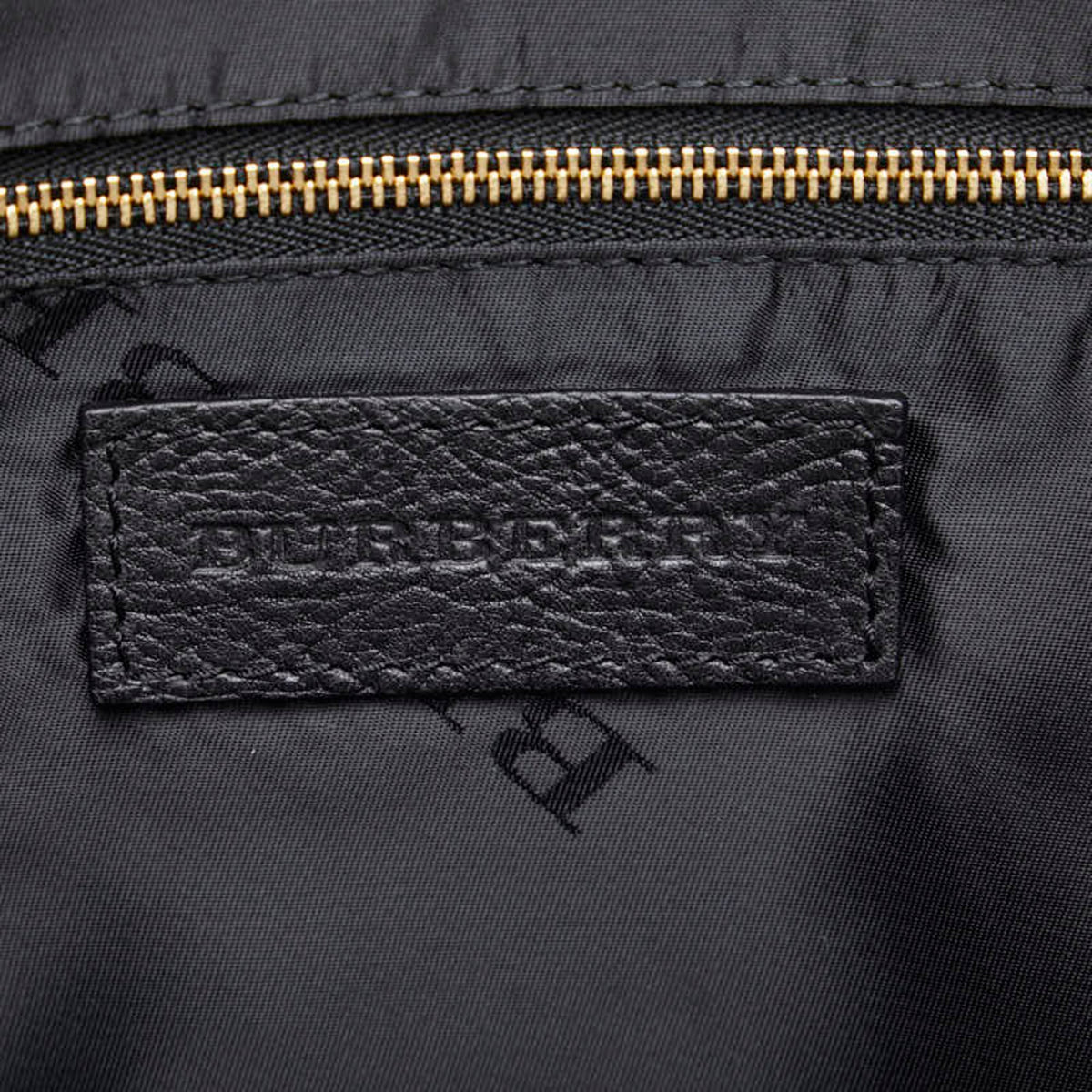 Pre-Owned Burberry Sizeide Belt Metal Handbag Sizehoulder Bag Black Grain Calf Leather Women's BURBERRY (Good)