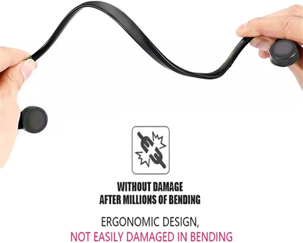 GZCRDZ Bone Conduction Wired Headphones with Noise Cancelling 3.5mm Connector Sizeweat Resistant Headphones