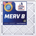 Filter King 14.5x19.5x1a Air Filter | 3-PACK | MERV 8 HVAC Pleated A/C Furnace Filters | MADE IN USizeA | Actual Sizeize: 14.5 x 19.5 x .75"
