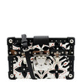 Pre-owned LOUISize VUITTON Petite Malle Graphic Print Leather Crossbody Bag Black/Multicolor