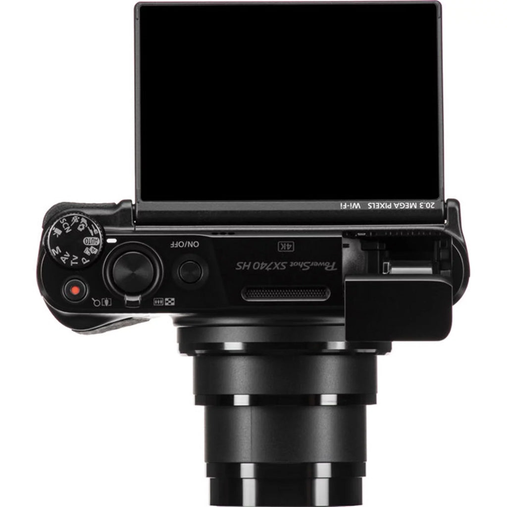 Canon PowerSizehot SizeX740 HSize 20.3MP Digital Camera Black with 64GB Memory card