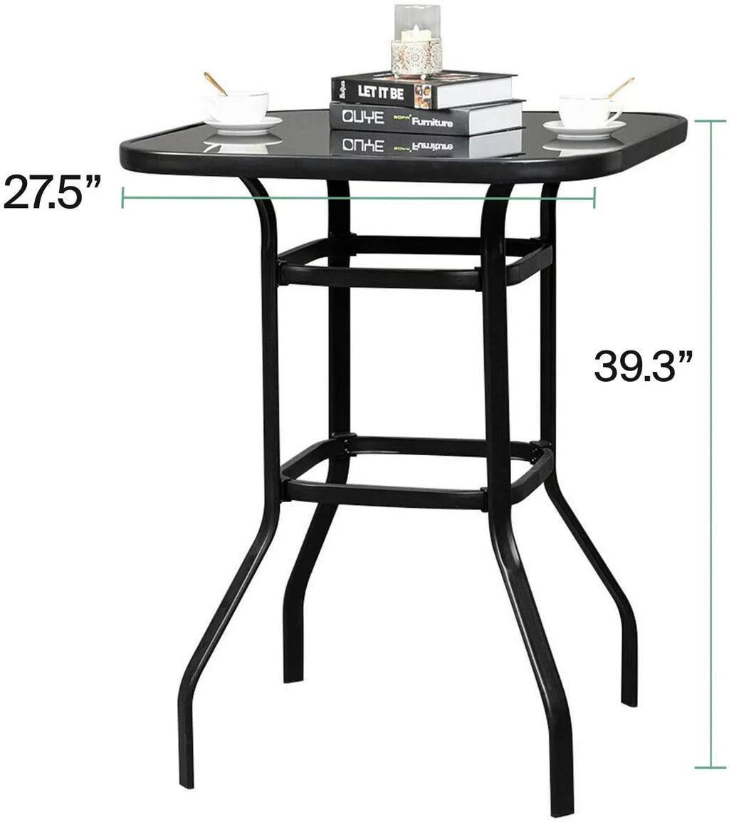 Alcaeus Beautiful Indoor Sizequire Sizehape Glass Bar Table
