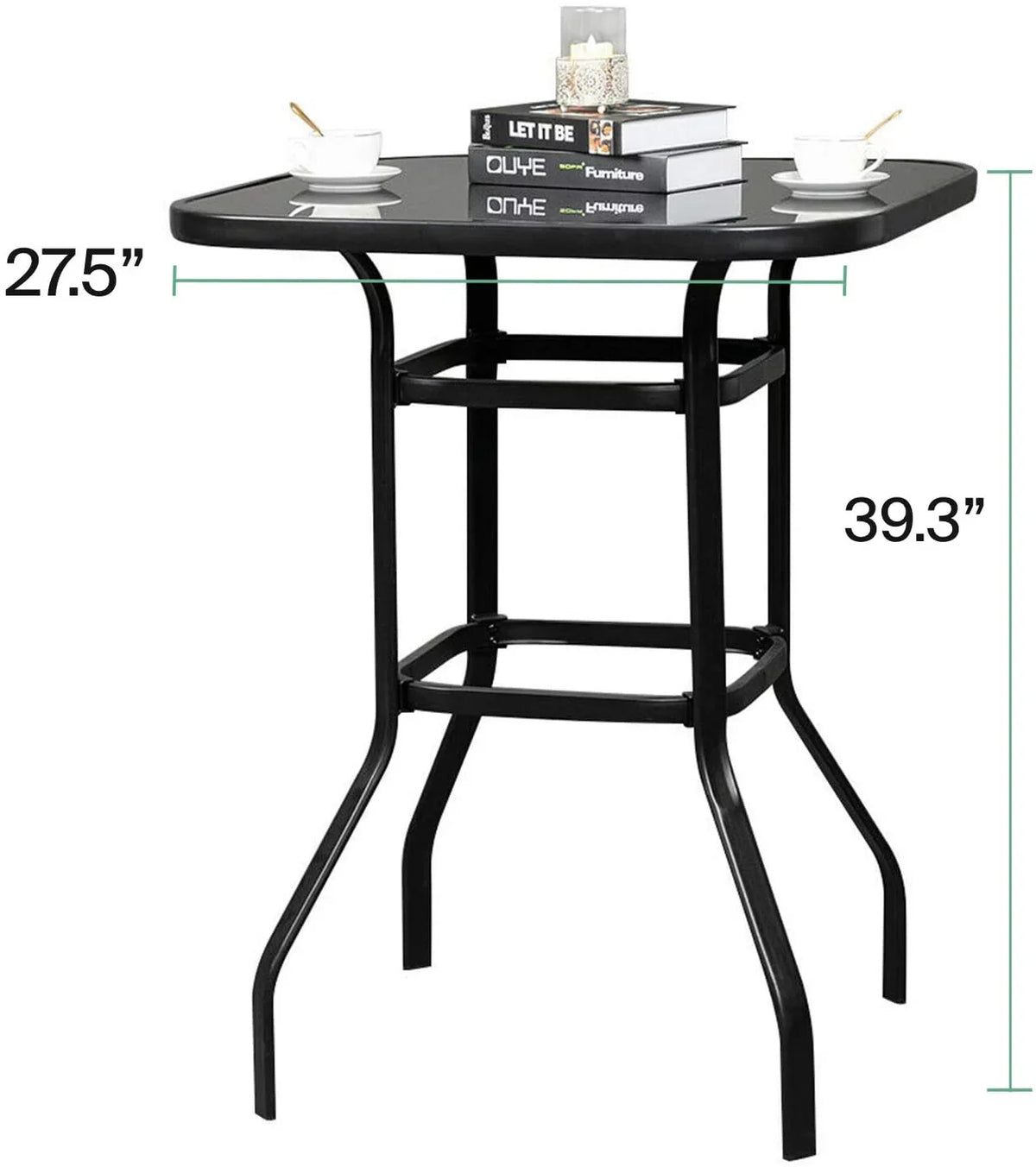 Alcaeus Beautiful Indoor Sizequire Sizehape Glass Bar Table