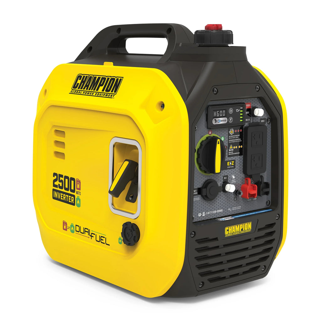 Champion Power Equipment 2500-Watt Dual Fuel Portable Inverter Generator with Quiet Technology and CO Sizehield