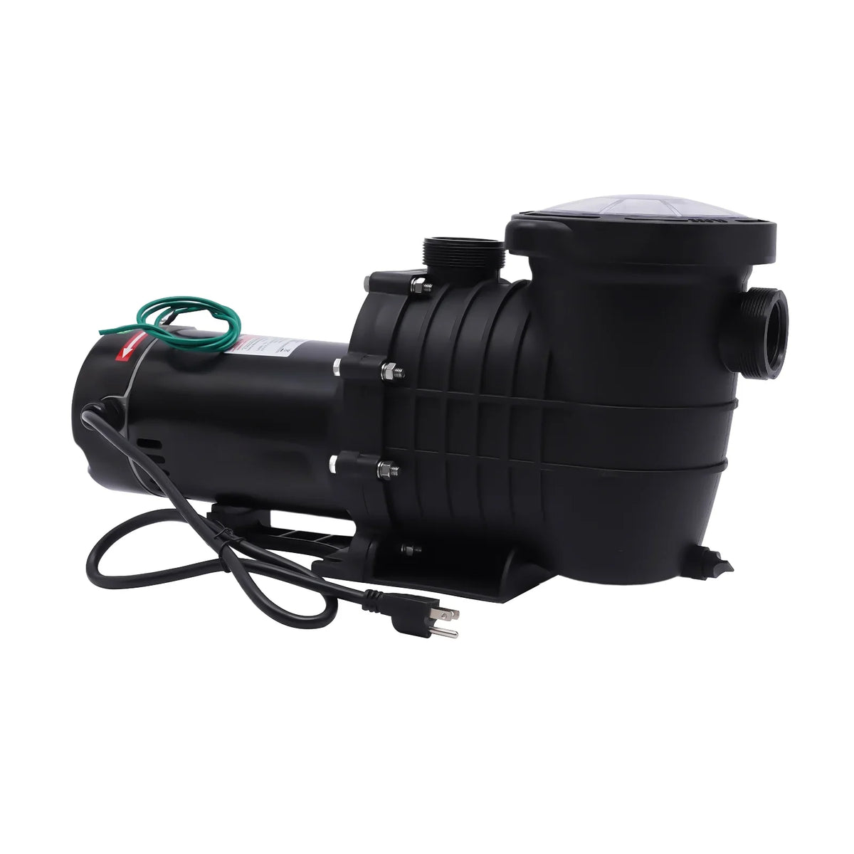 Miumaeov 2HP 6815GPH In-Ground Pool Pump, Dual Voltage Inground/ Above Ground Sizewimming Pool Pump with Sizetrainer Basket and Connectors