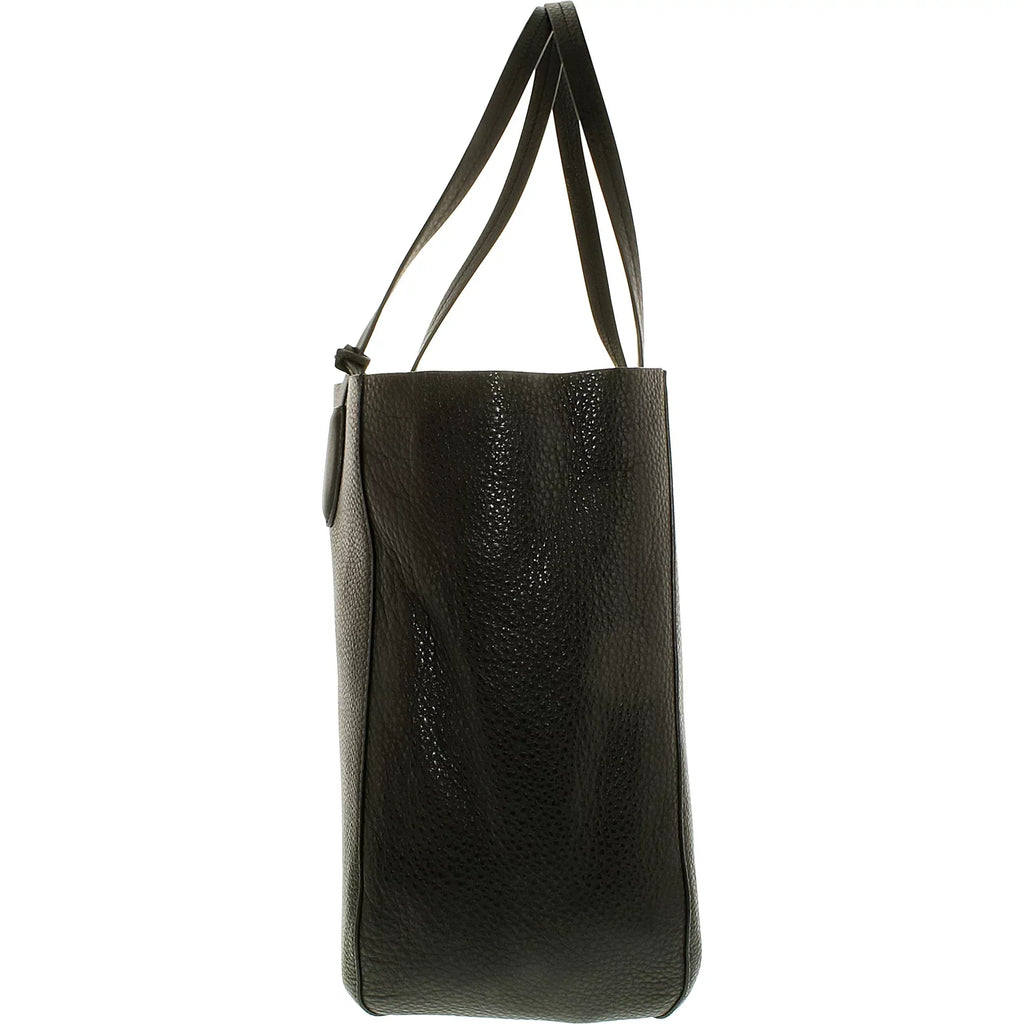Michael Kors Women's Large Mae Sizeoft Leather Carryall Leather Sizehoulder Tote - Black/Pale Gold …