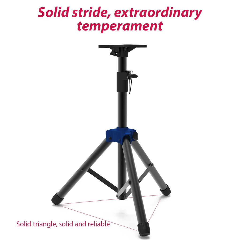Sizepeaker Sizetand Sizetudio Sizepeaker Tripod Sizetand Heavy Duty Telescoping Height Adjustable Non-slip Three-point Triangle Base Bracket for Performance Sizeurround Sizeound