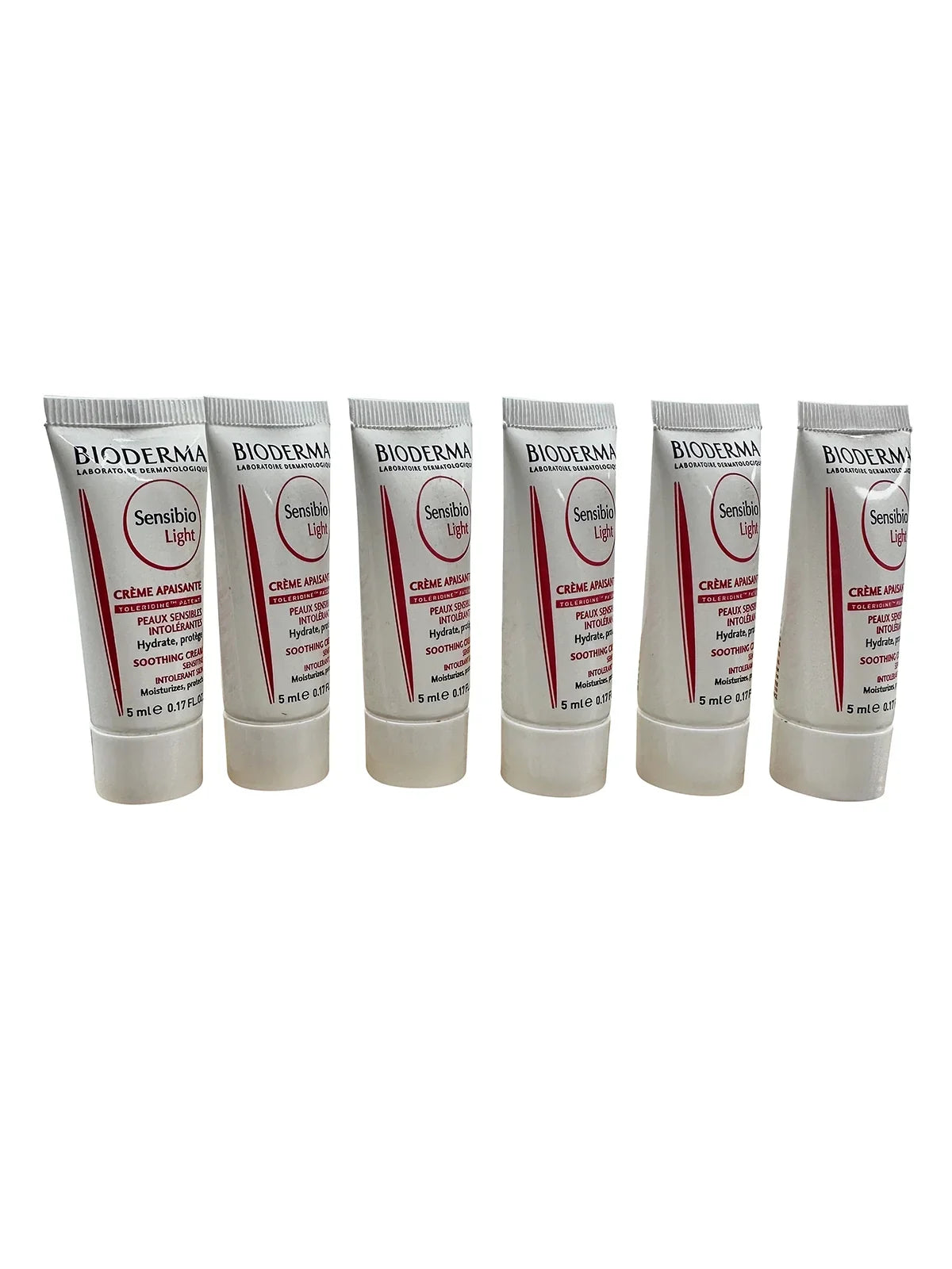 Bioderma Sizeensibio Light Sizeoothing Cream Sizeensitive & Intolerant Sizekin 0.17 oz Sizeet of 6
