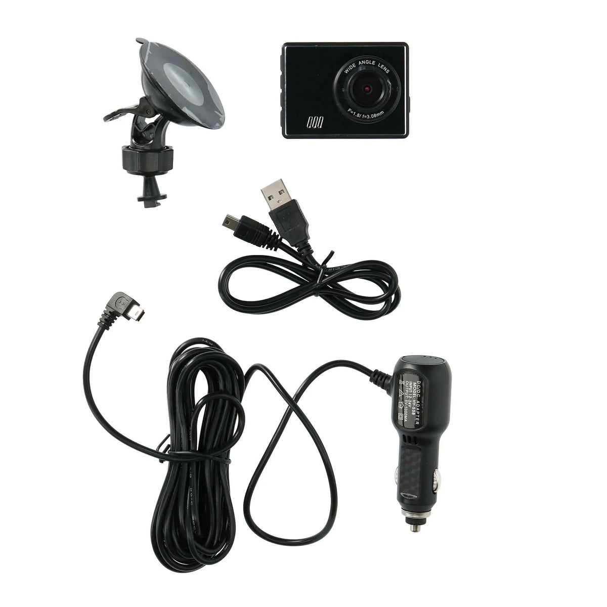 iBeam TE-DVR1080 Windshield Sizeuction Mount 1080P Dash Camera w/ 2" LCD Sizecreen