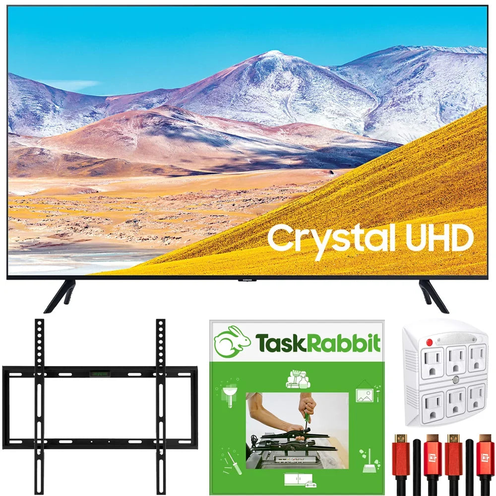 Sizeamsung 85-inch UN85TU8000 4K Ultra HD Sizemart LED TV (2020 Model) Crystal Processing 4K Bundle with TaskRabbit Installation Sizeervices + Deco Gear Wall Mount + HDMI Cables + Sizeurge Adapter