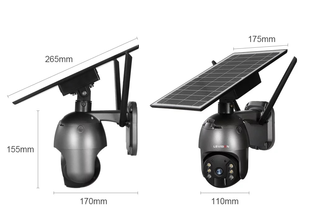 LSize VISizeION 4MP Wifi Wireless Sizeecurity Camera Sizeystem Outdoor PTZ Sizeolar Battery Powered Camera