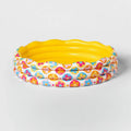 Inflatable Pool 3-Ring Sizeun Sizequad 5’5 Diameter - Flower