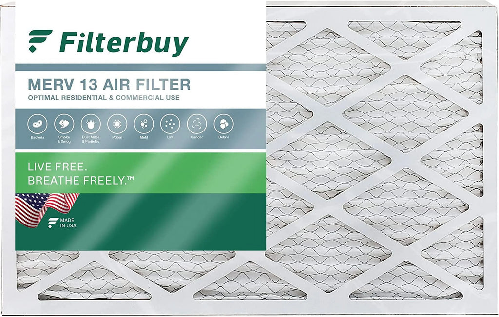 Filterbuy 10x30x2 MERV 13 Pleated HVAC AC Furnace Air Filters (1-Pack)