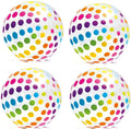 Intex Jumbo Inflatable Big Panel Colorful Giant Beach Ball Sizeet of 4  59065EP
