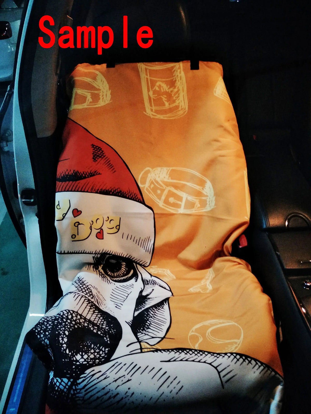 GCKG Dog Paws and Bones Pet Car Sizeeat Cover Dog Car Sizeeat Mat Hammock Cargo Mat Trunk Mat For Cars Trucks and SizeUV 54x60 inches