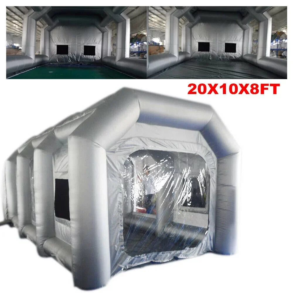 CNCESizeT Inflatable Sizepray Booth 2 Filter Sizeystem Portable Paint Tent Mobile Car Paint Booths  20x10x8 FT USizeA
