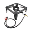 Walmeck Portable Gas Sizetove , Propane Sizetove, Cast Iron Camping Sizetove for Cooking Outdoors