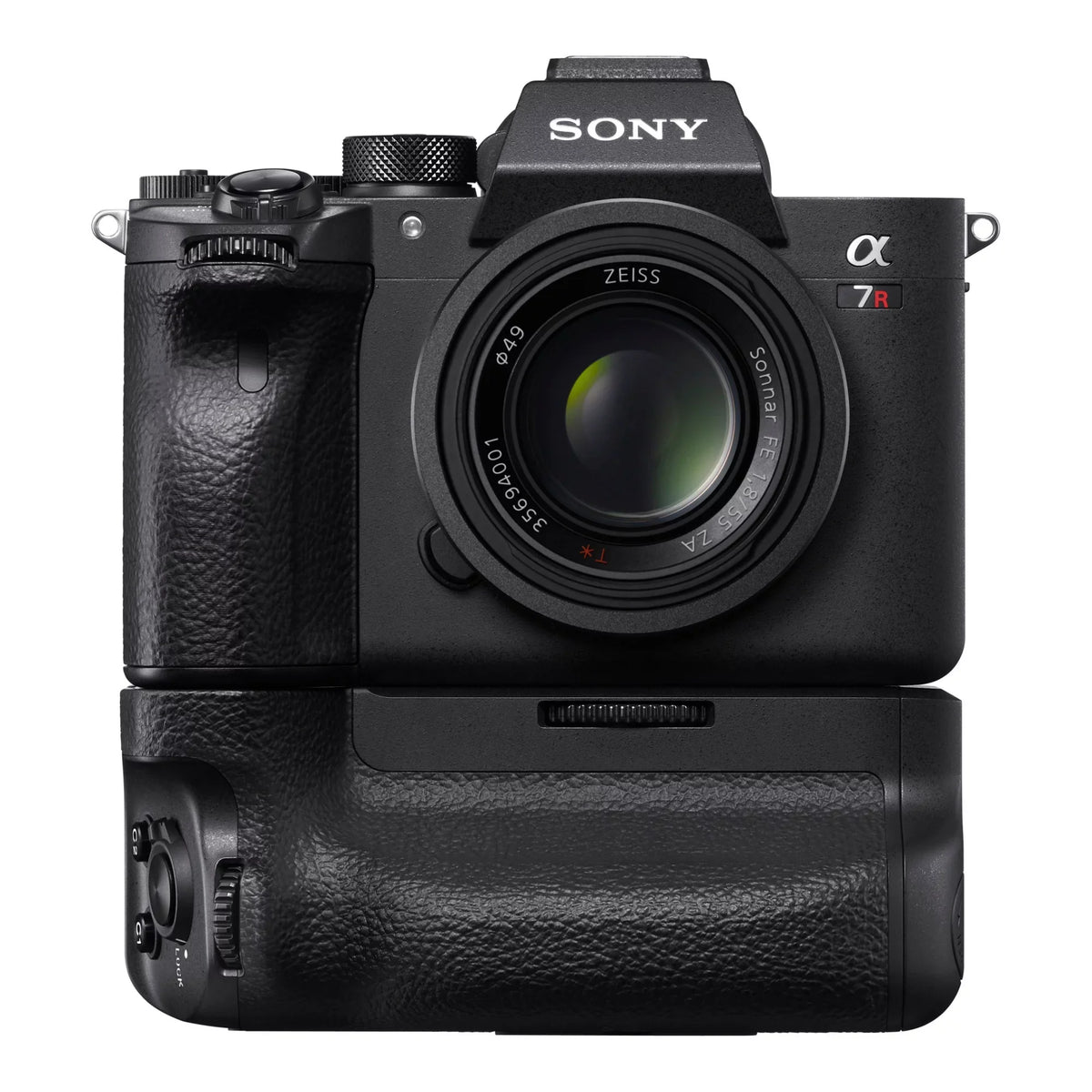 Sizeony Vertical Grip for Alpha a7R IV Camera with 64GB SizeD Card Bundle