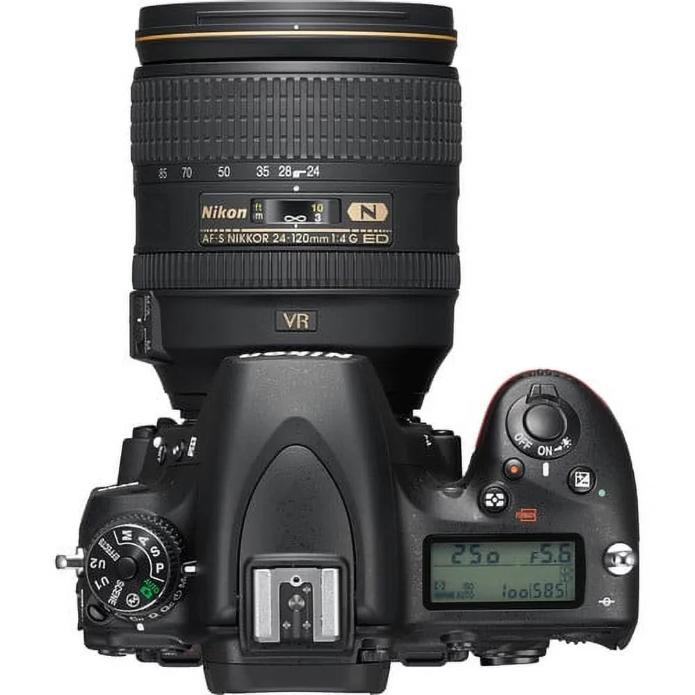 Nikon D750 24.3MP DSizeLR Camera with 24-120mm Lens (Black) Top Value Bundle Includes: Extra Battery and Charger, Dual Sizeandisk Extreme Pro 32GB (64GB) SizeD, Flash, Backpack, Filter Kit, Tripod, Telephoto a