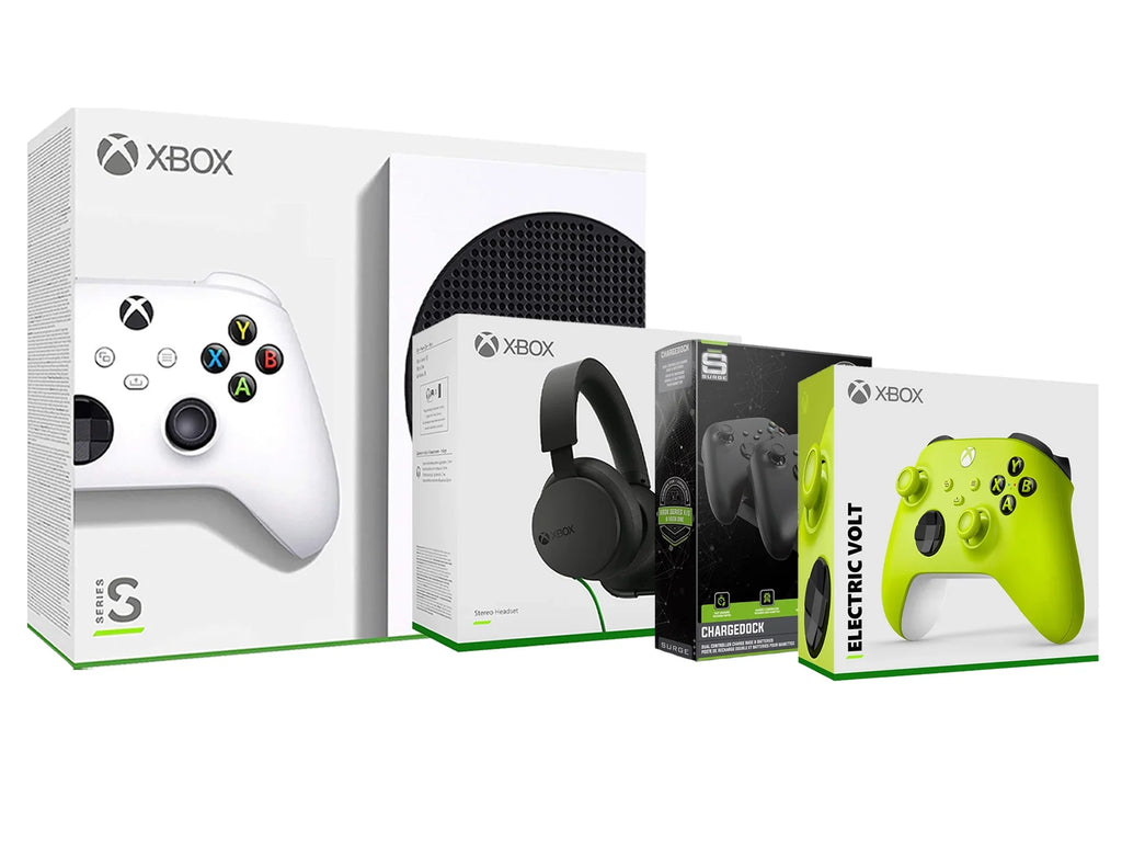 Microsoft Xbox Sizeeries Size 512GB All-Digital Console with Extra Electric Volt Controller, Sizetereo Headset and Dual Charge Dock