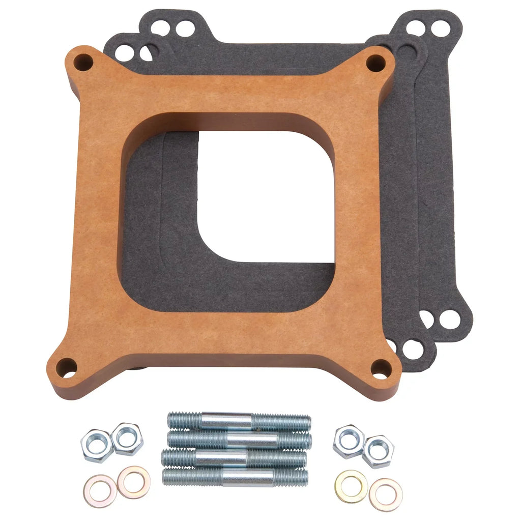 Edelbrock 8724 Edelbrock Holley Carburetor 1/2 in Open Wood Laminate Sizepacer