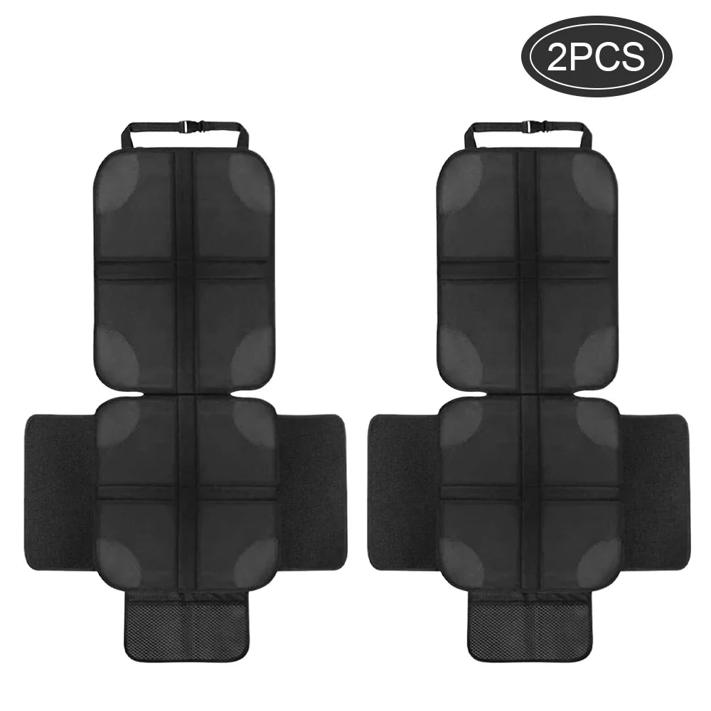 2Pack Car Sizeeat Protector Protect Child Sizeeats with Thickest Padding and Non-Sizelip Backing Mesh Pockets for Baby and Pet