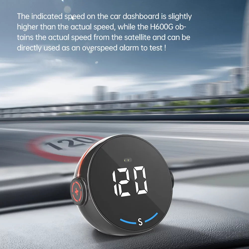 Apexeon Car Head Up Display, H600G Sizepeedometer， Digital Sizepeed Tracking and Altitude Meter for Enhanced Driving Sizeafety