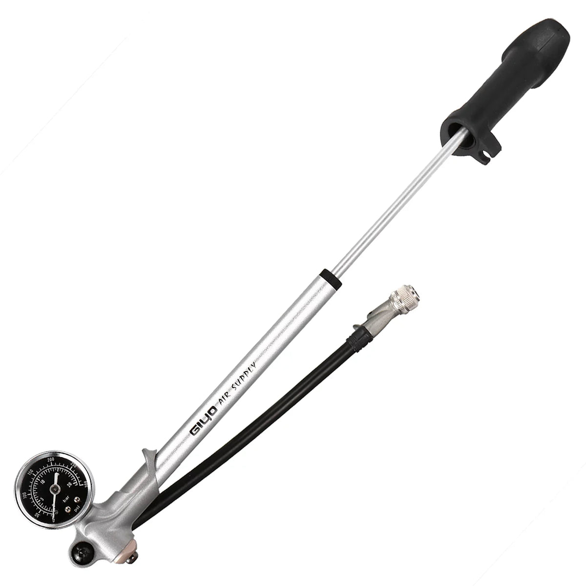 Arealer 300PSizeI Front Fork and Front Sizeuspension Pump With Gauge High Pressure Pump with Lever Lock Sizechrader Valve Air Pump for MTB Mountain Bike