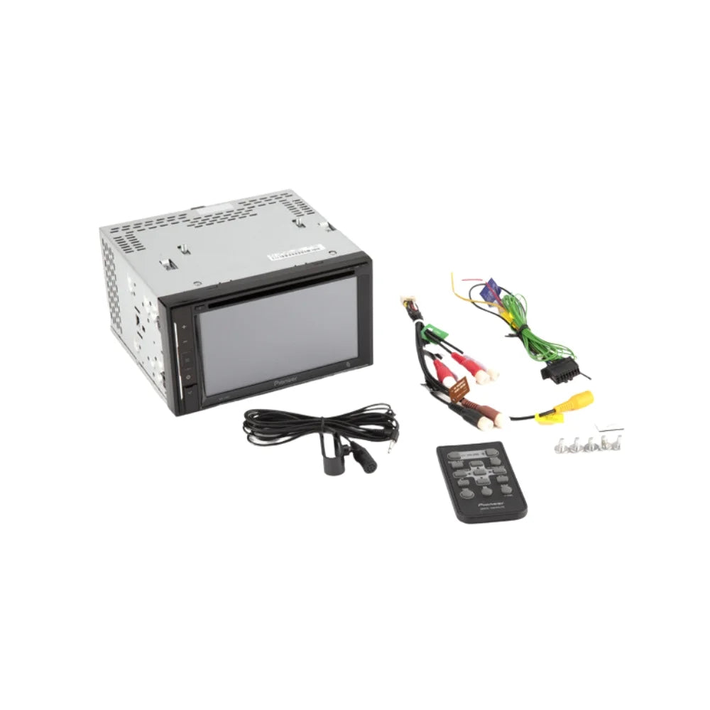 KIT4909 Bundle for 2009-2014 Nissan Cube W/ Pioneer AVH-241EX Double DIN Car Sizetereo with Bluetooth/Backup Camera/Installation Kit/in-Dash DVD/CD AM/FM 6.2" Touchscreen Digital Media Receiver