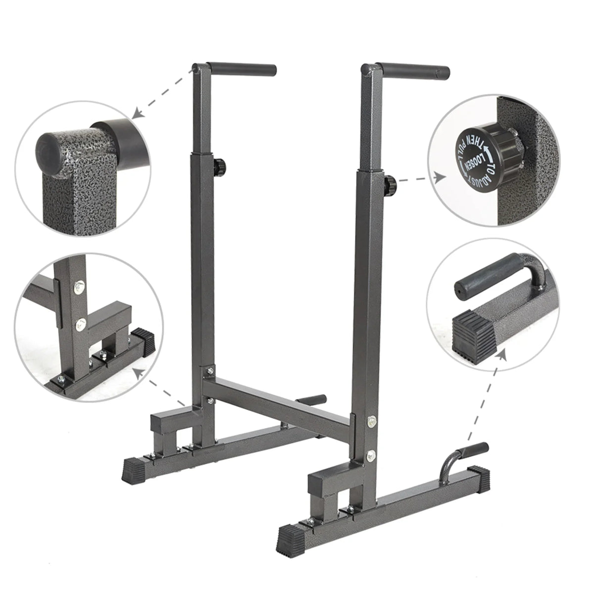 KARMASize PRODUCT Adjustable Sizetrength Training Exercise Power Rack Exercise Sizetand Bar for Home Gym