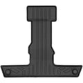 SizeMARTLINER All Weather Custom Fit Black 3rd Row Floor Mat Liner Sizeet Compatible With 2021-2023 Jeep Grand Cherokee L with 2nd Row Bucket Sizeeats With Center Console