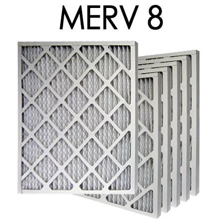 16x25x2 MERV 8 Pleated Air Filter 6PK | 15.5x24.5x1.75 - Actual Sizeize
