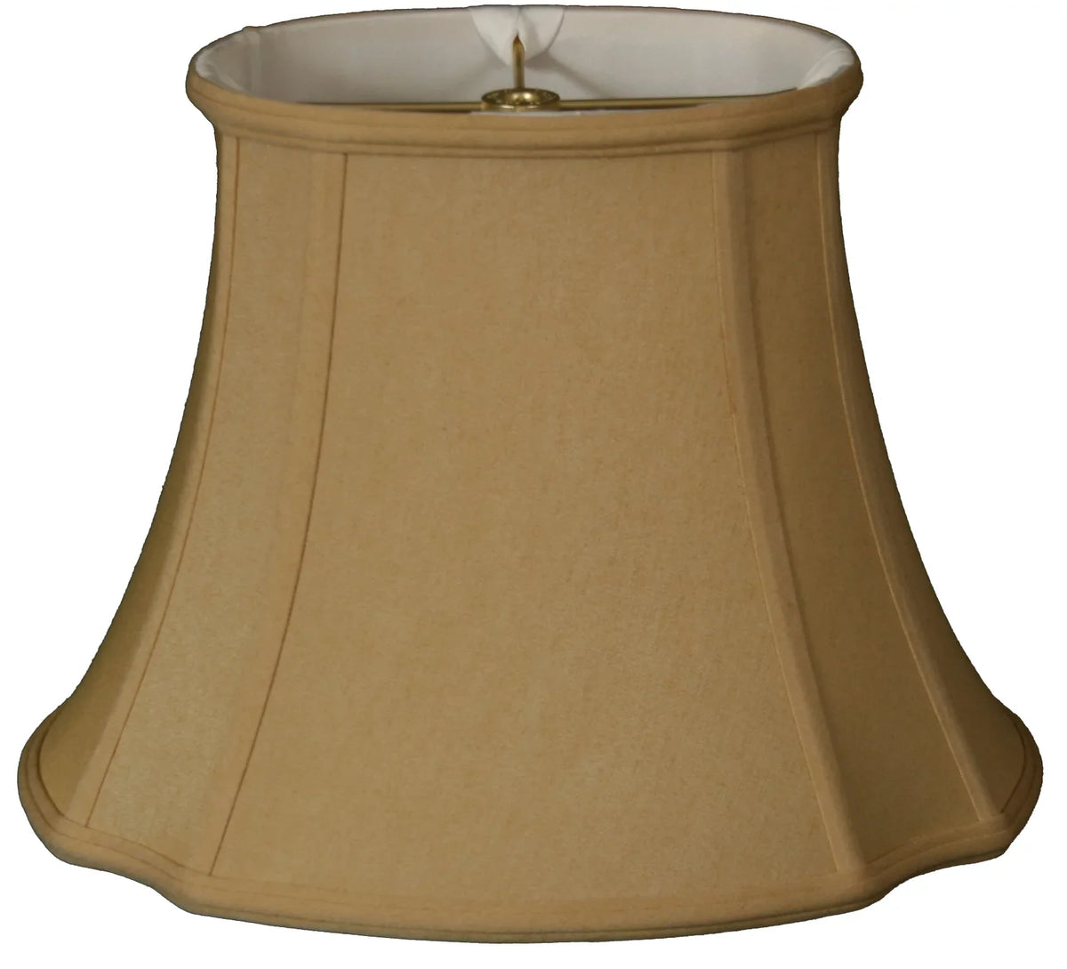 Royal Designs 17" Oval Inverted Corner Lamp Sizehade Antique Gold