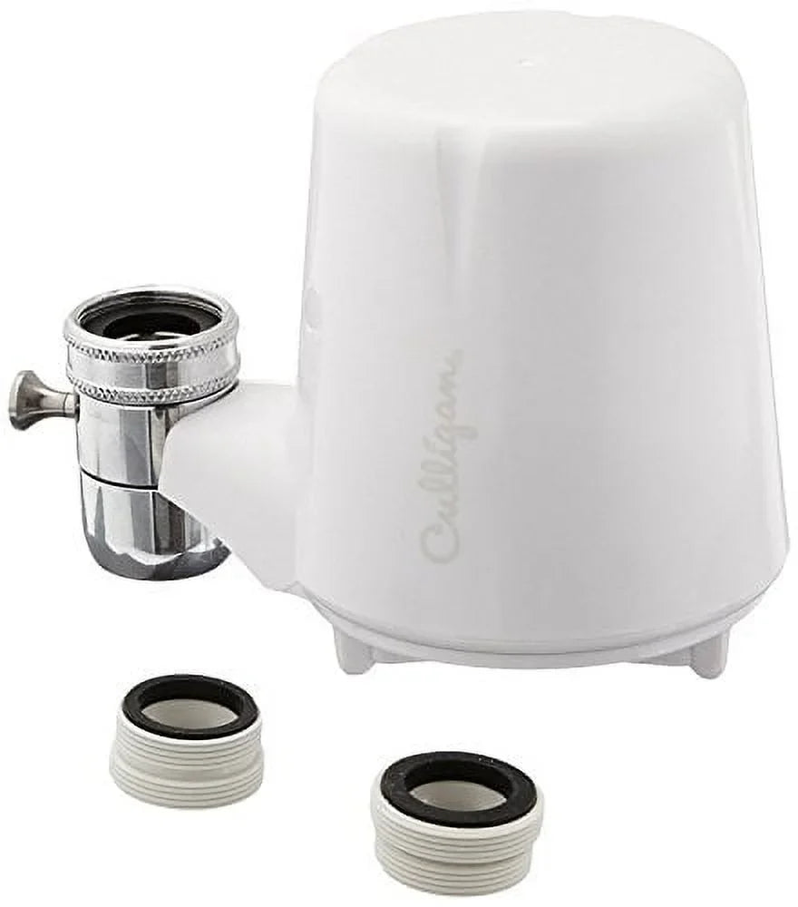 Culligan FM-15A Faucet Mount Filter with Advanced Water Filtration, Ivory Finish