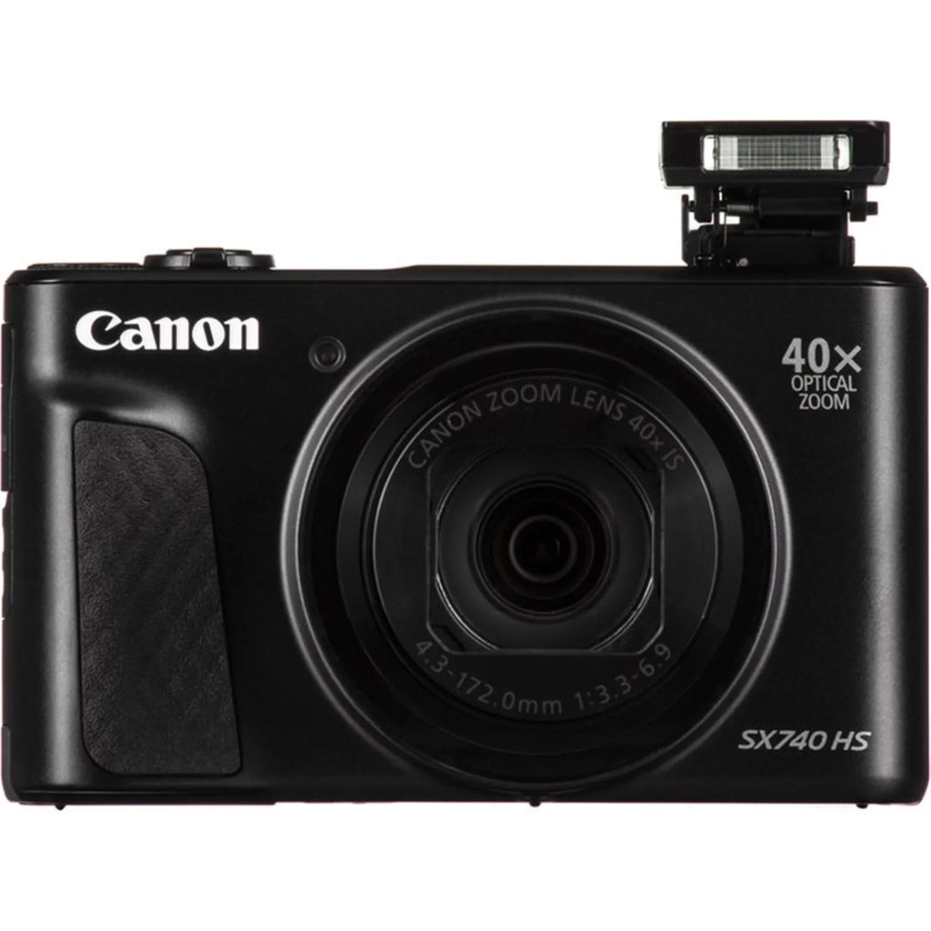 Canon PowerSizehot SizeX740 HSize 20.3MP Digital Camera Black with 64GB Memory card