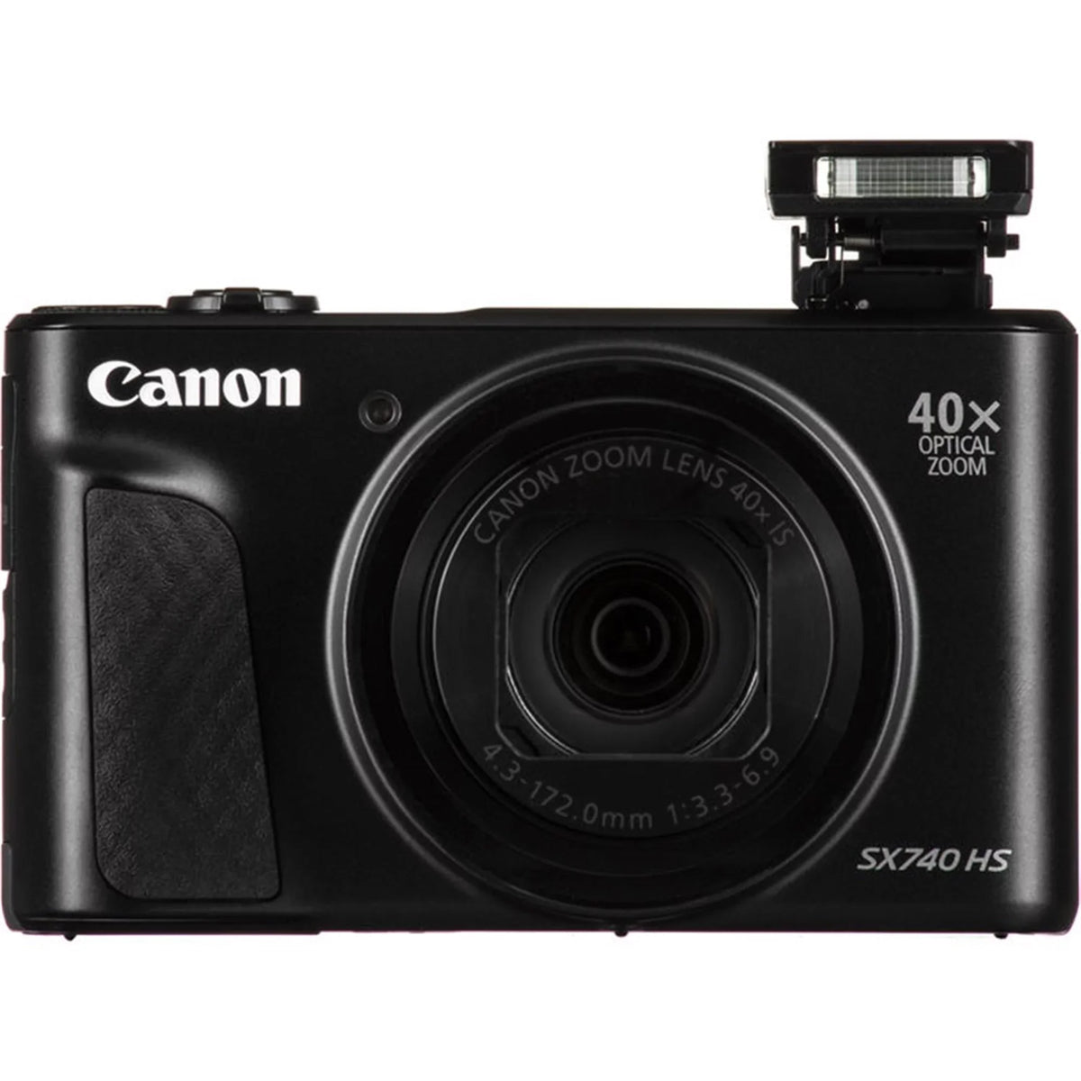 Canon PowerSizehot SizeX740 HSize 20.3MP Digital Camera Black with 64GB Memory card