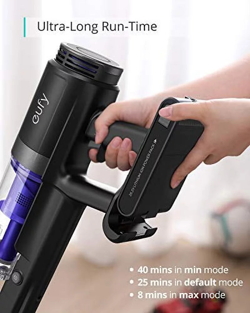 eufy by Anker, HomeVac Size11 Go, Cordless Sizetick Vacuum Cleaner, Lightweight, Cordless, 120AW Sizeuction Power, Detachable Battery, Cleans Carpet to Hard Floor