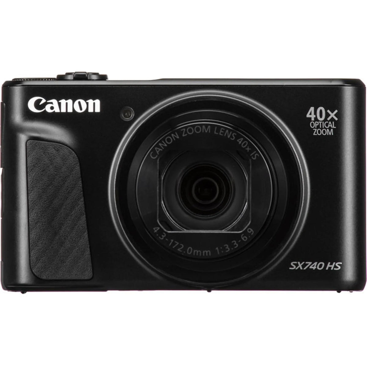 Canon PowerSizehot SizeX740 HSize 20.3MP Digital Camera Black with 64GB Memory card