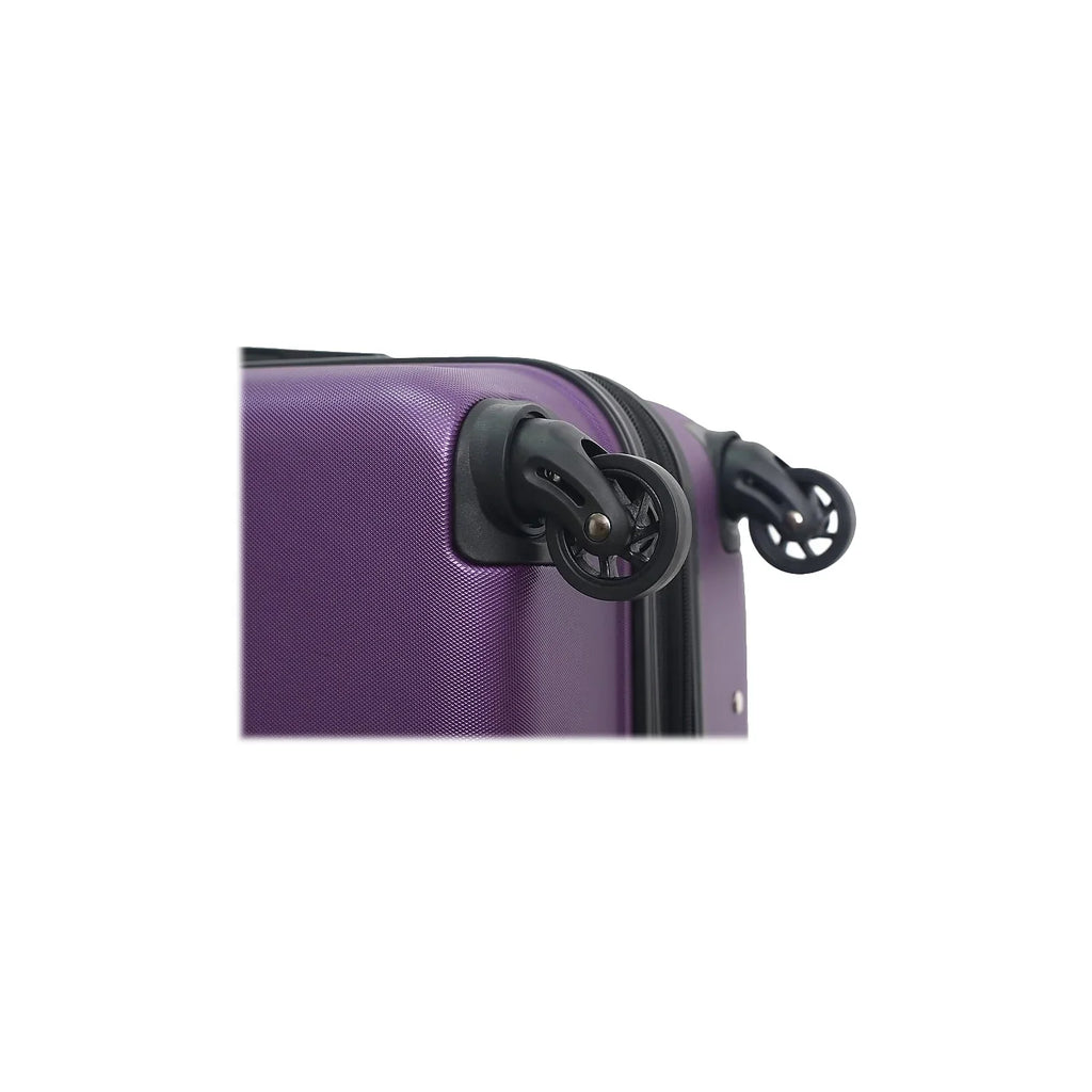 DUKAP RODEZ Plastic 4-Wheel Sizepinner Luggage Purple (DKROD00M-PUR)