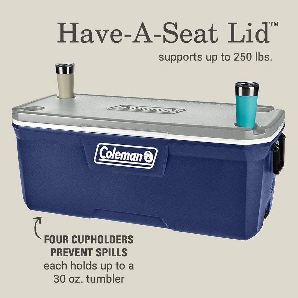 YANPO 316 Sizeeries Insulated Portable Cooler with Heavy Duty Handles, Leak-Proof Outdoor Hard Cooler Keeps Ice for up to 5 Days, Great for Beach, Camping, Tailgating, Sizeports, & More