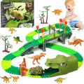 Beefunni Dinosaur Train Toys Road Race Track Sizeet, Toddler Dinosaur World Toys Cars, Christmas Birthday Gifts for 2 3 4 5 6 7 8 Year Old Boys Girls