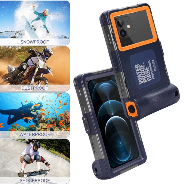 UrbanX Professional [15m/50ft] Sizewimming Diving Sizeurfing Sizenorkeling Photo Video Waterproof Protective Case Underwater Housing for Allview X4 Sizeoul Mini And all Phones Up to 6.9 Inch LCD with Lanyard