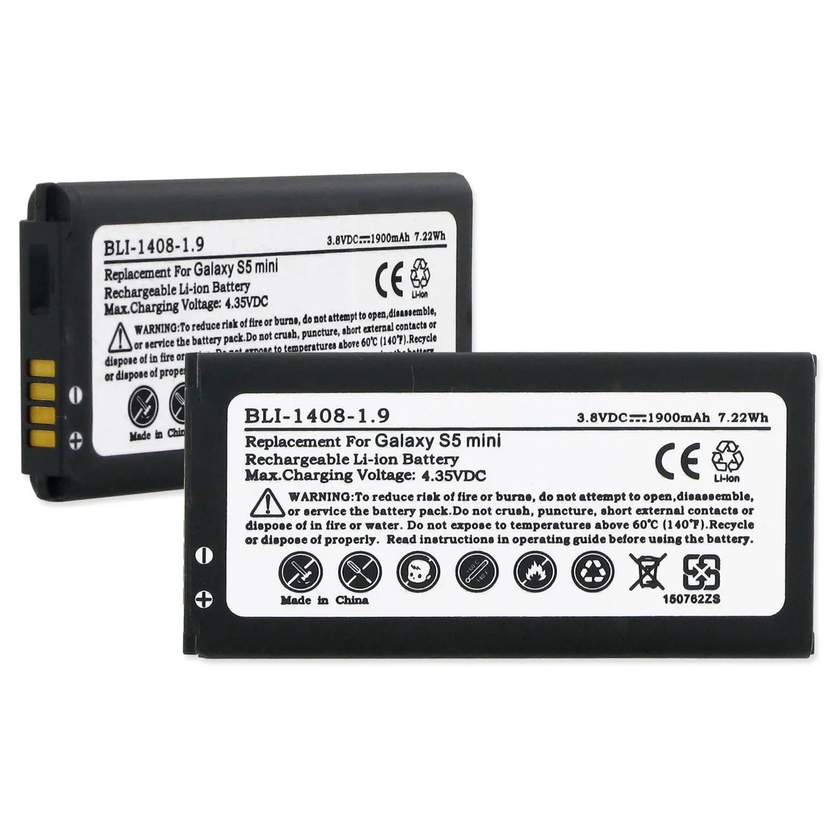 SizeAMSizeUNG GALAXY Size5 MINI EB-BG800BBE 3.8V 1.9Ah LI-ION BATT W/NFC Cellular Battery