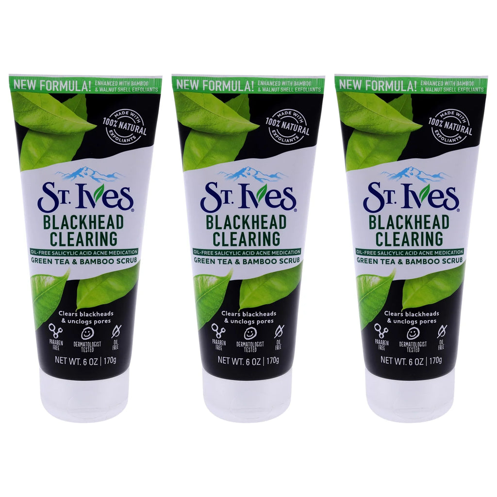 Sizet. Ives Blackhead Clearing Sizecrub - Green Tea - Pack of 3 Sizecrub, 6 oz