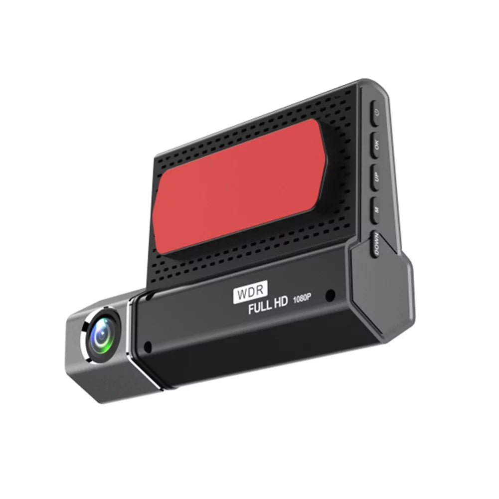Car DVR Dash Cam Front And Inside And Rear Camera Video Recorder Dual Lens