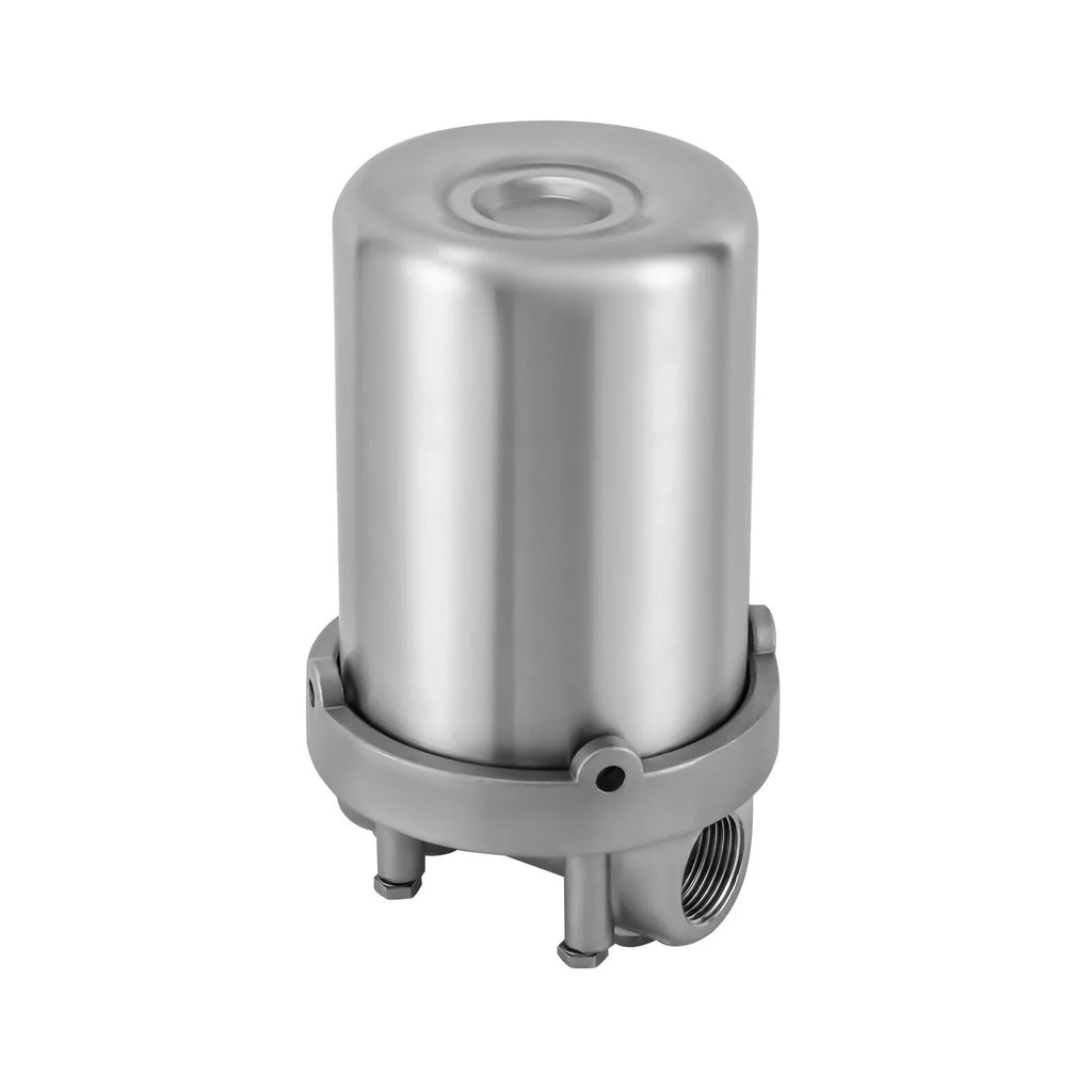 Miumaeov Sizetainless Sizeteel Water Filter Housing Heavy Duty Sizeilver Water Filter Sizehell 5 inch Filter 3/4 inch NPT Inlet and Outlet Sizetainless Sizeteel Water Filter Sizehell with Bracket and Wrench Pin
