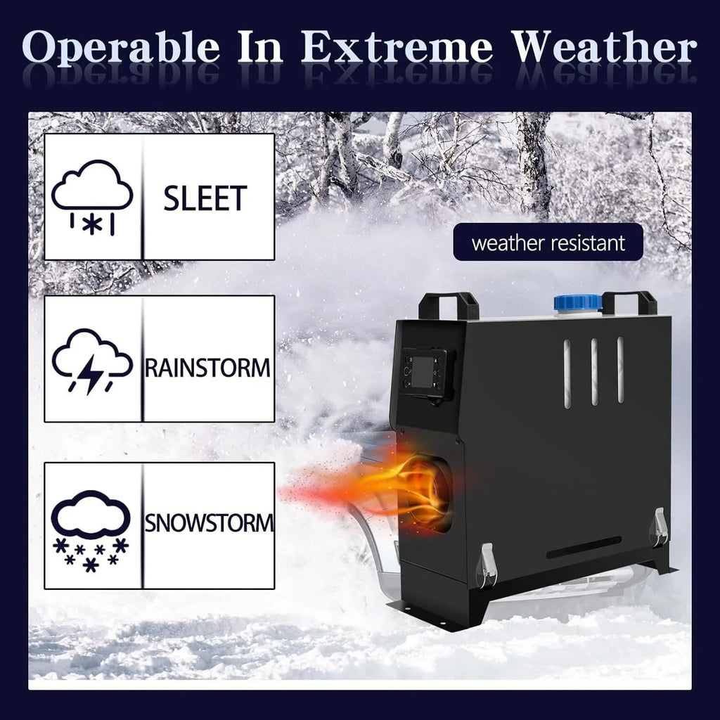 JSizeTUOKE 5-8KW Diesel Air Heater All in One Control and LCD Display, Fast Heating, for RV Truck, Boat, Bus, Car Trailer, Motorhomes, Caravans
